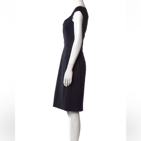Narciso Rodriguez Classic Black Midi Dress - Picture 2 of 3